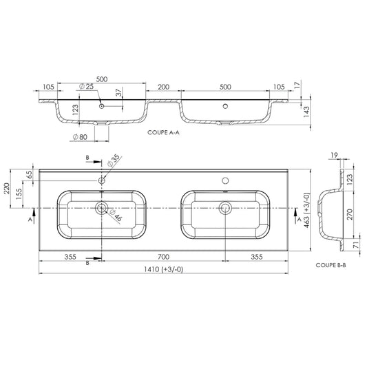 Quelle profondeur pour une vasque salle de bain ?