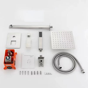 Kit de douche à encastrer LUVI gris