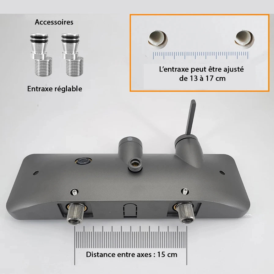 Colonne de douche, 3 voies chrome VOLUO