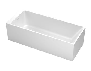 Baignoire îlot rectangulaire KUBIK blanche