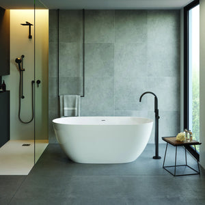 Baignoire îlot design ovale LYMPE blanche ou noir