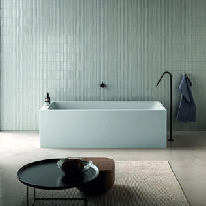 Baignoire îlot rectangulaire KUBIK blanche