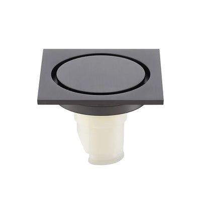Bonde de douche en laiton, gris gunmetal