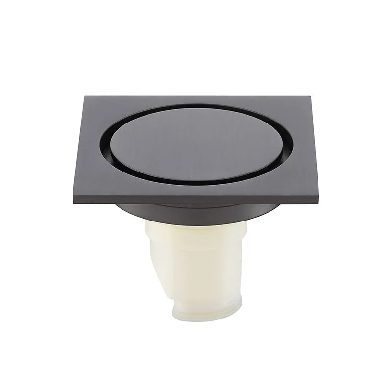 Bonde de douche en laiton, gris gunmetal