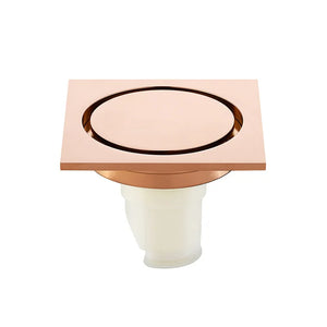 Bonde de douche en laiton, finition or rose
