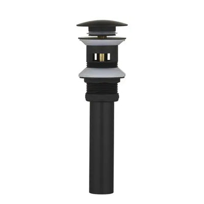 Bonde lavabo clic-clac universelle noir avec trop plein 20cm