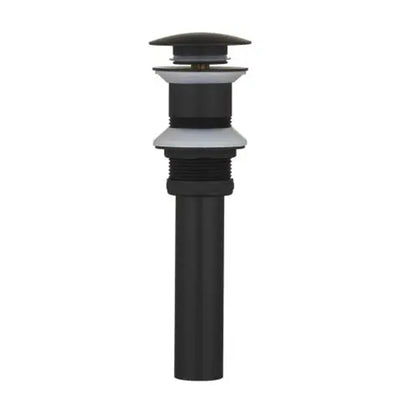 Bonde évier clic-clac universelle noir sans trop plein 20cm