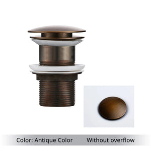 Bonde lavabo sans trop-plein antique 40mm