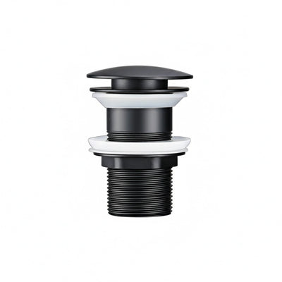 Bonde de lavabo sans trop-plein noir mat 40mm