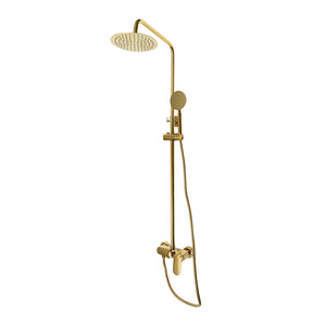 Colonne de douche thermostatique, 2 voies, or RONDI