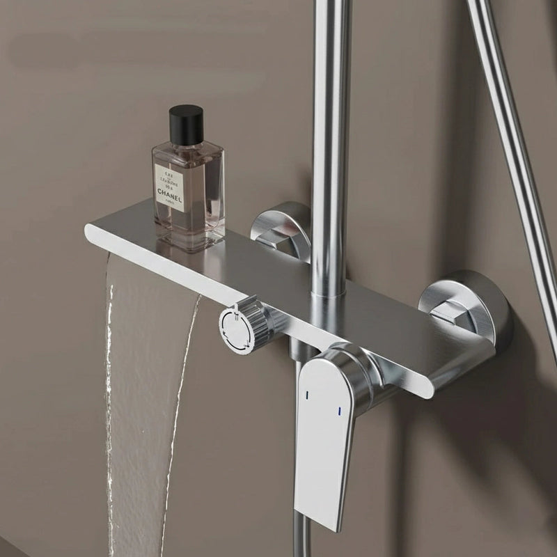 Colonne de douche ou bain douche, avec mitigeur mécanique, 3 voies, chrome RIVIERAS