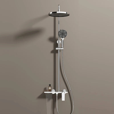 Colonne de douche ou bain douche, avec mitigeur mécanique, 3 voies, chrome RIVIERAS