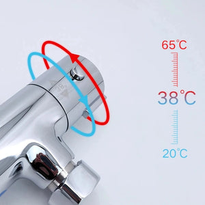 Colonne de douche ronde avec mitigeur mécanique, 2 voies, chrome SERENYS