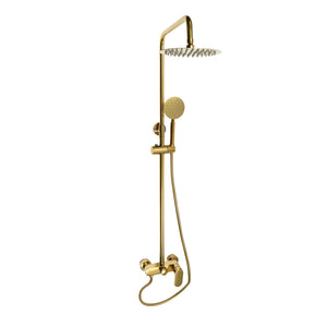 Colonne de douche thermostatique, 2 voies, or RONDI