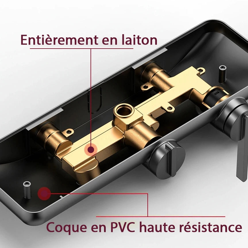 Colonne de douche, 3 voies chrome VOLUO