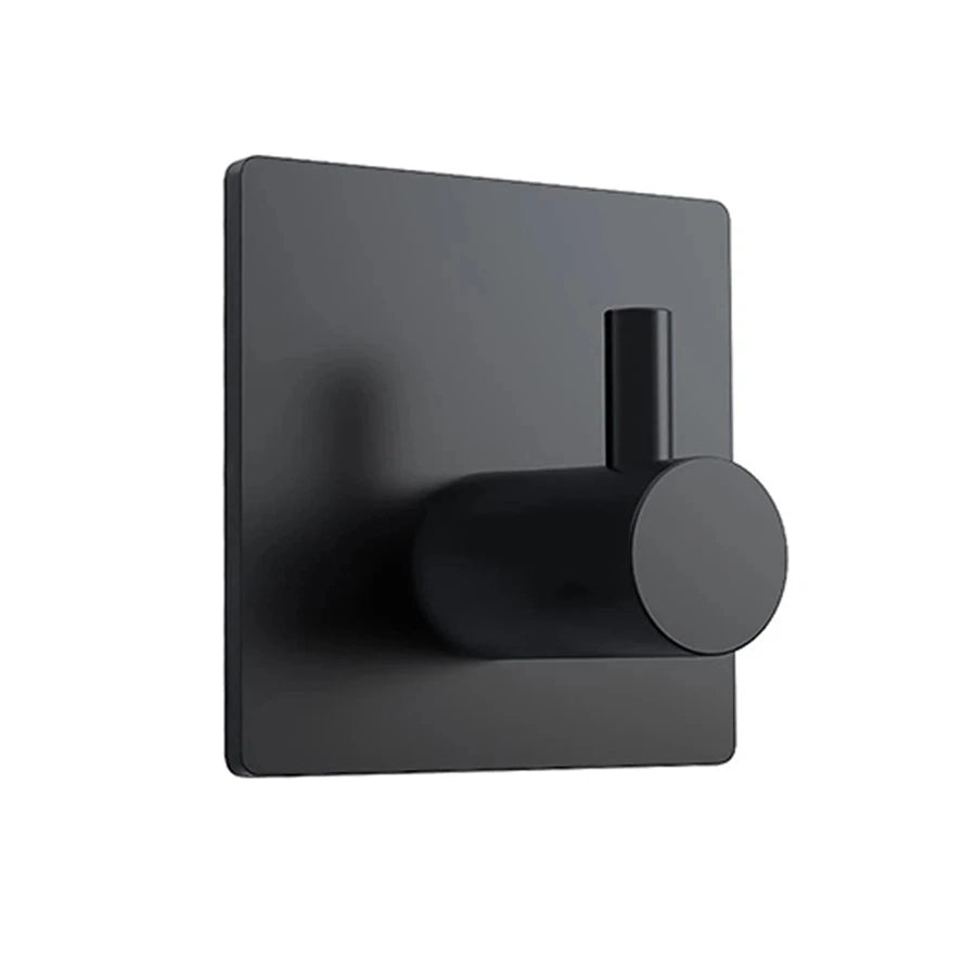 Crochet patère murale adhésif noir mat SIMPLO