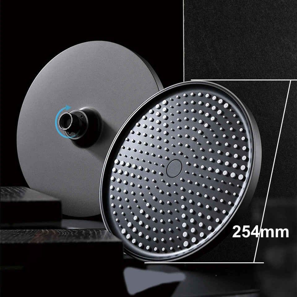 Colonne de douche ou bain douche, avec mitigeur mécanique, 3 voies, noir mat RIVIERAS