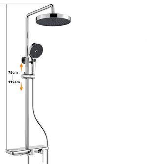 Colonne de douche, 3 voies chrome VOLUO