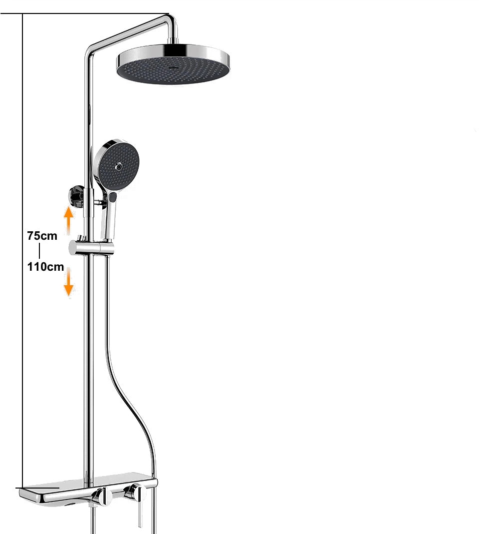 Colonne de douche, 3 voies chrome VOLUO