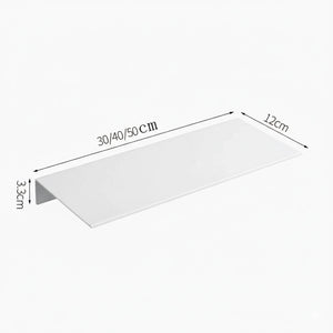 Porte savon étagère salle de bain blanc mat FINO 3 tailles