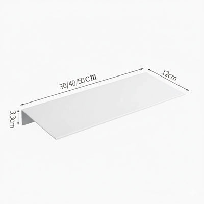 Porte savon étagère salle de bain blanc mat FINO 3 tailles