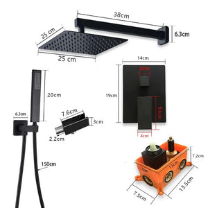 Kit de douche à encastrer LUVI gris