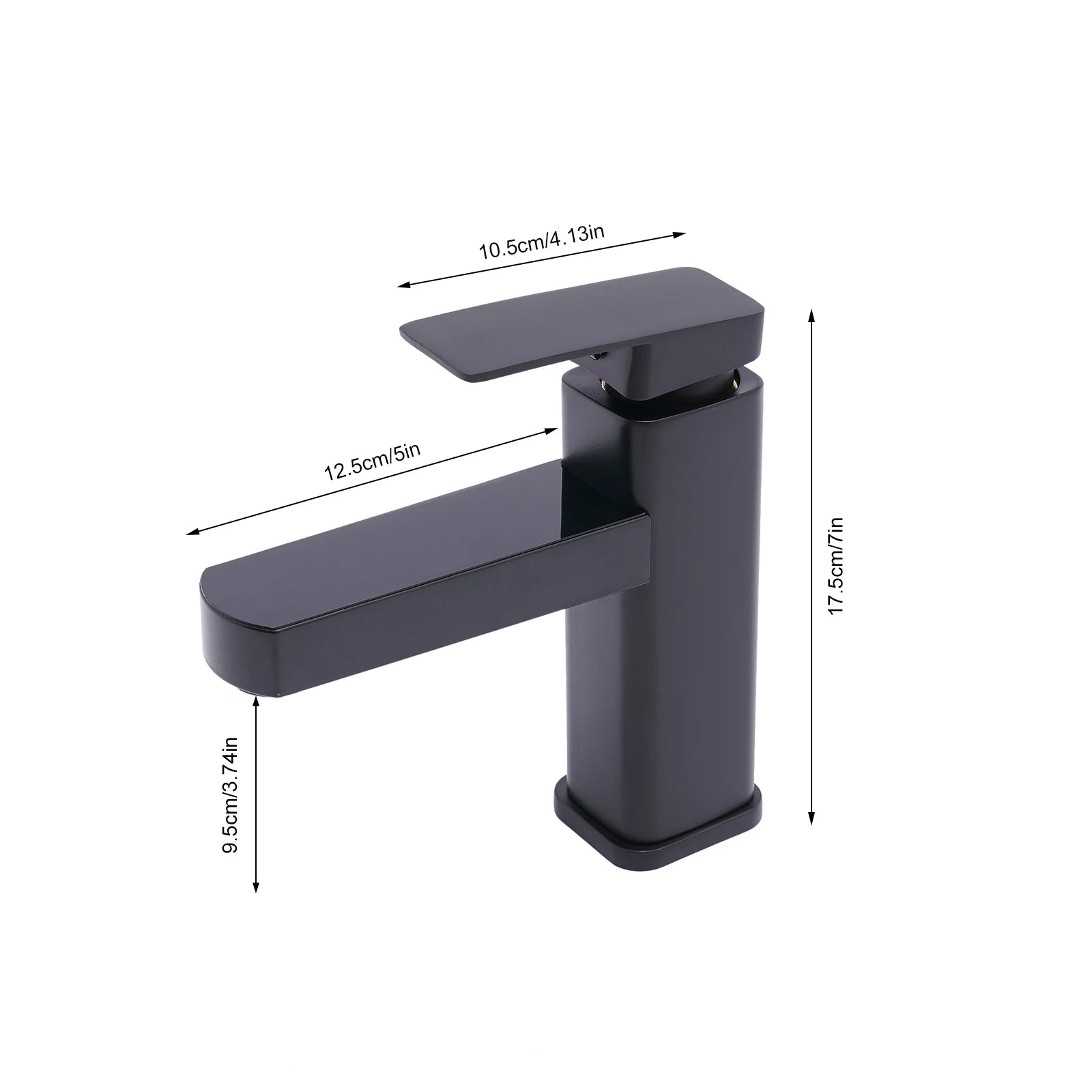 Robinet Lavabo Moderne Avec Ecran LED Noir/Blanc PLAYER