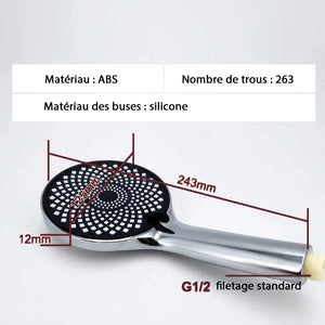 Colonne de douche carré avec mitigeur mécanique, 2 voies, chrome SERENYS