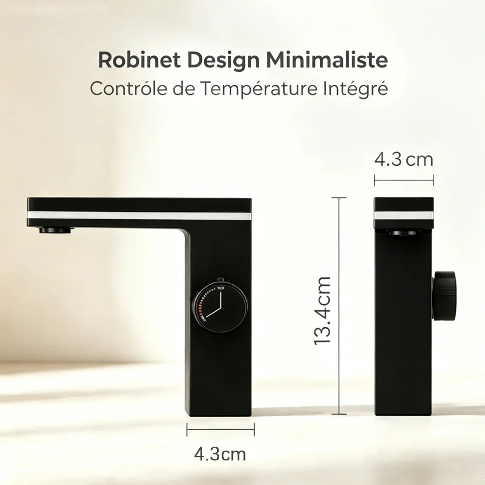 Robinet Lavabo Moderne Lumiere LED Autoalimenté ITRON