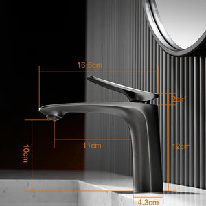Robinet mitigeur salle de bain, 14cm, chrome SULFA