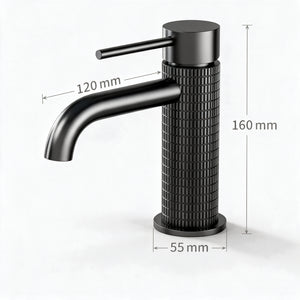 Robinet Lavabo Or brossé 16cm/31cm 'Tuile'