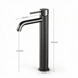 Robinet Lavabo Or brossé 16cm/31cm 'Tuile'