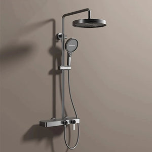 Colonne de douche, avec mitigeur mécanique, 3 voies, Gris foncé ROBUSTI