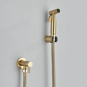 douchette hygiénique bidet or brossé HYGIA