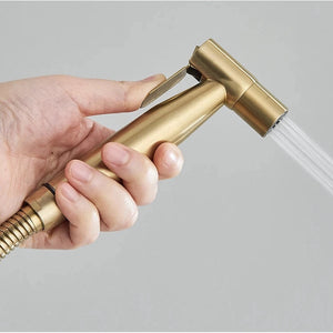 douchette hygiénique bidet or brossé HYGIA