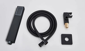 Colonne de douche mitigeur à encastrer LUVI noir mat 4 tailles