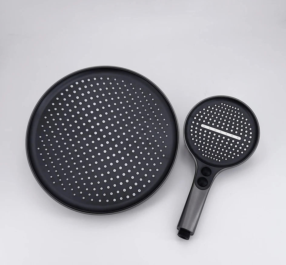 Colonne de douche, avec mitigeur mécanique, 3 voies, Or brossé ROBUSTI