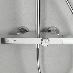 Colonne de douche thermostatique avec mitigeur mécanique, 3 voies, chrome ARCOS