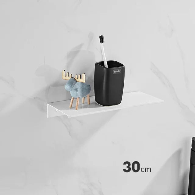 Porte savon étagère salle de bain blanc mat FINO 3 tailles