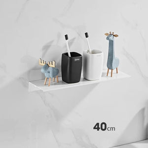 Porte savon étagère salle de bain blanc mat FINO 3 tailles