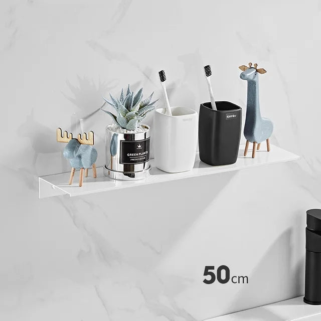 Porte savon étagère salle de bain blanc mat FINO 3 tailles