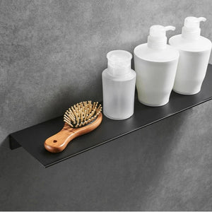 Porte savon étagère salle de bain noir mat FINO 3 tailles