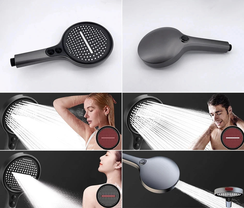 Colonne de douche, avec mitigeur mécanique, 3 voies, Or brossé ROBUSTI