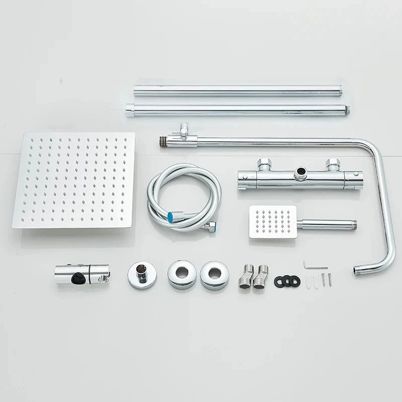 Colonne de douche thermostatique chrome NUCE