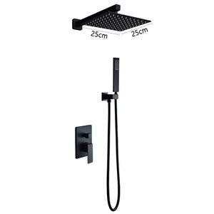 Kit de douche à encastrer LUVI noir mat