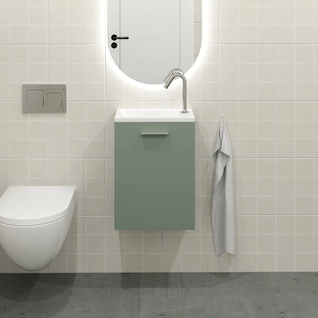 Meuble Lave-mains 40 cm, Amande Mat, ILEA