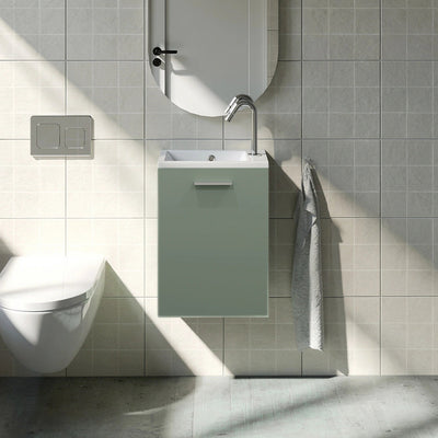 Meuble Lave-mains 40 cm, Amande Mat, ILEA