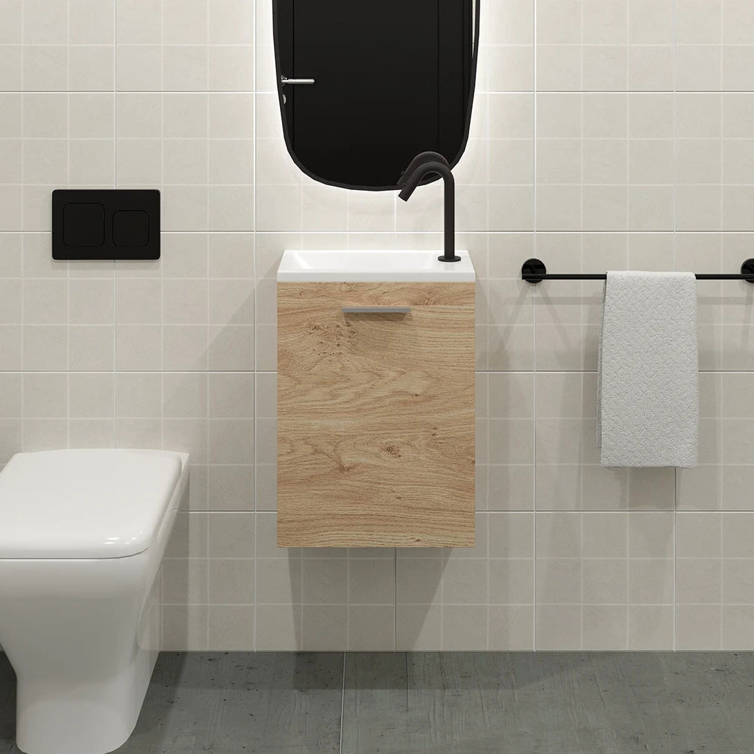 Meuble Lave-mains 40 cm, Chêne Sanremo, ILEA