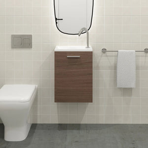Meuble Lave-mains 40 cm, Noyer Tabac, ILEA