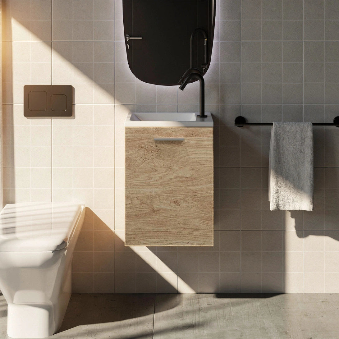 Meuble Lave-mains 40 cm, Chêne Sanremo, ILEA
